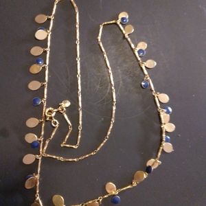 Dangle gold necklace